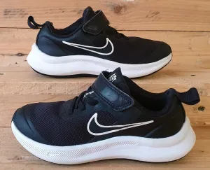 Nike Star Runner 3 Low Kids Trainers UK11/US11.5C/EU28.5 DA2777-003 Black/White