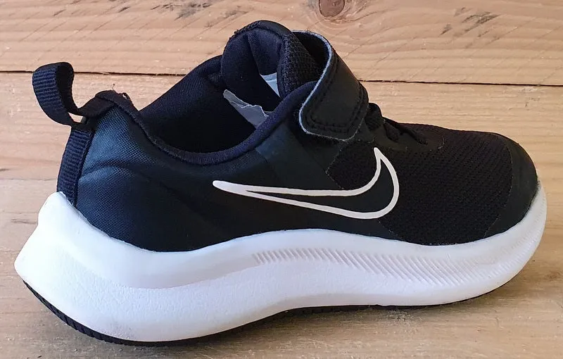 Nike Star Runner 3 Low Kids Trainers UK11/US11.5C/EU28.5 DA2777-003 Black/White