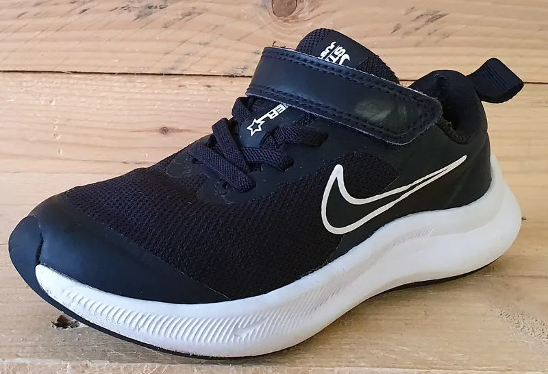 Nike Star Runner 3 Low Kids Trainers UK11/US11.5C/EU28.5 DA2777-003 Black/White
