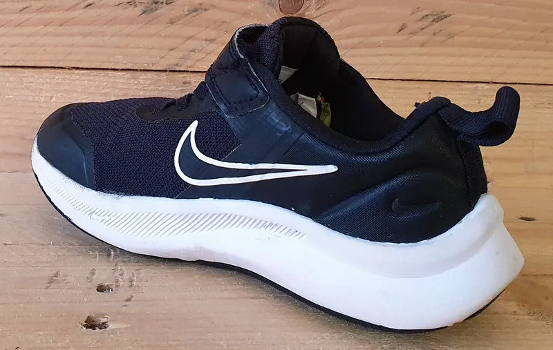 Nike Star Runner 3 Low Kids Trainers UK11/US11.5C/EU28.5 DA2777-003 Black/White