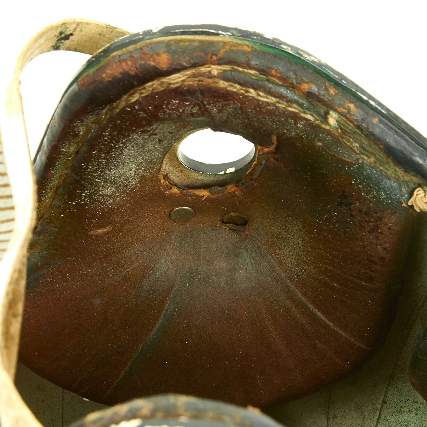 Original U.S. 1950s Tanker Paratrooper Training Ridell Football Helmet