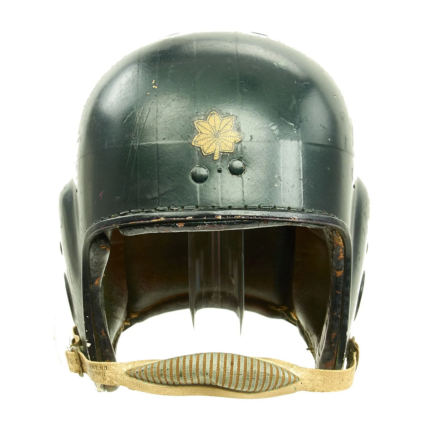 Original U.S. 1950s Tanker Paratrooper Training Ridell Football Helmet