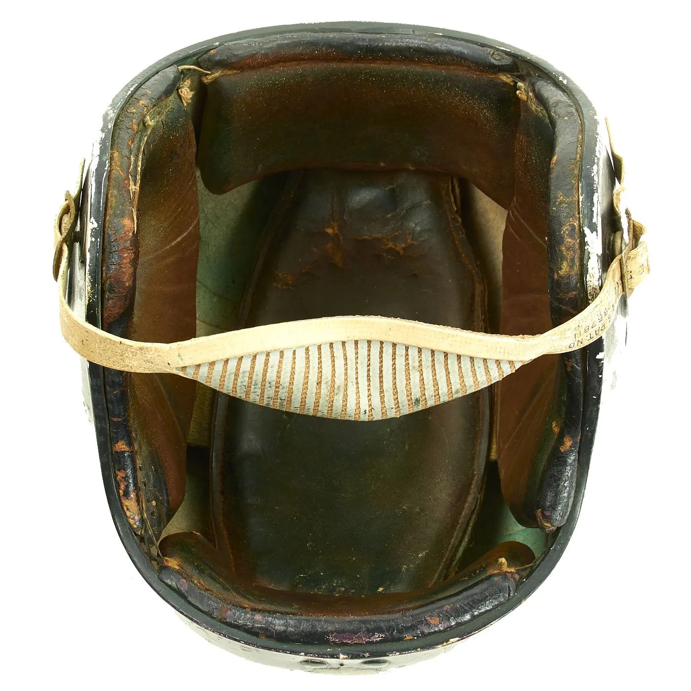 Original U.S. 1950s Tanker Paratrooper Training Ridell Football Helmet