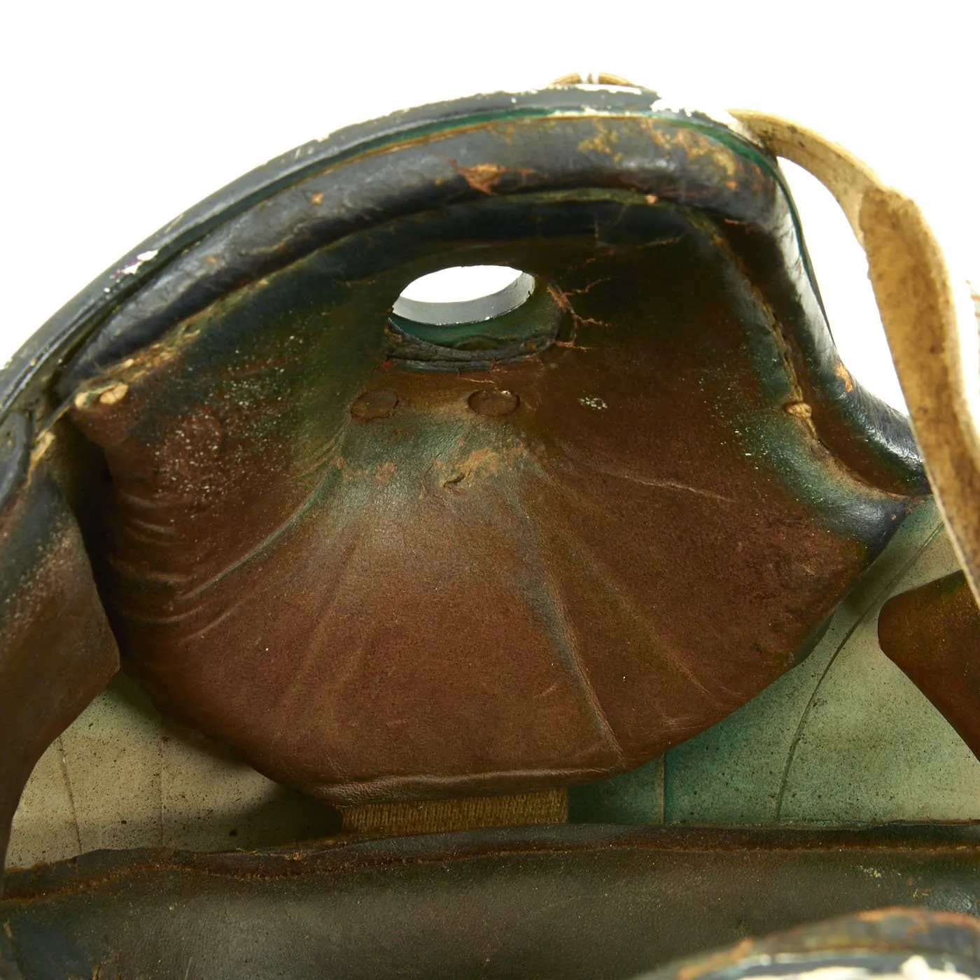Original U.S. 1950s Tanker Paratrooper Training Ridell Football Helmet