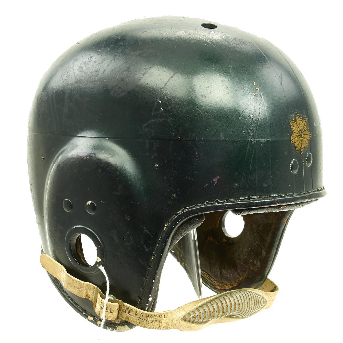 Original U.S. 1950s Tanker Paratrooper Training Ridell Football Helmet