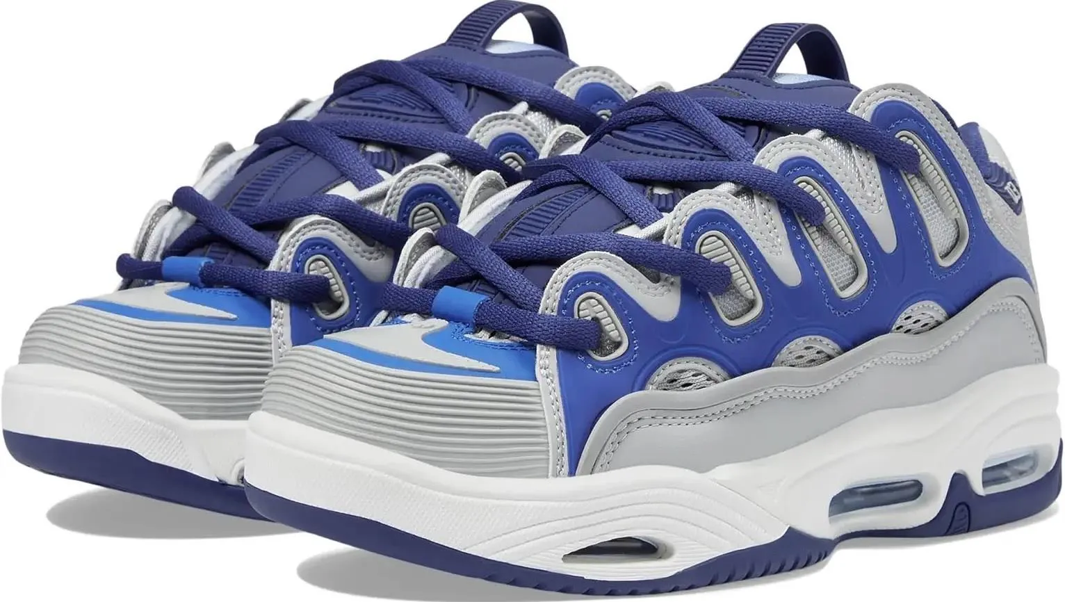 Osiris D3 2001 Grey Blue Black Mens Skate Trainers Shoes