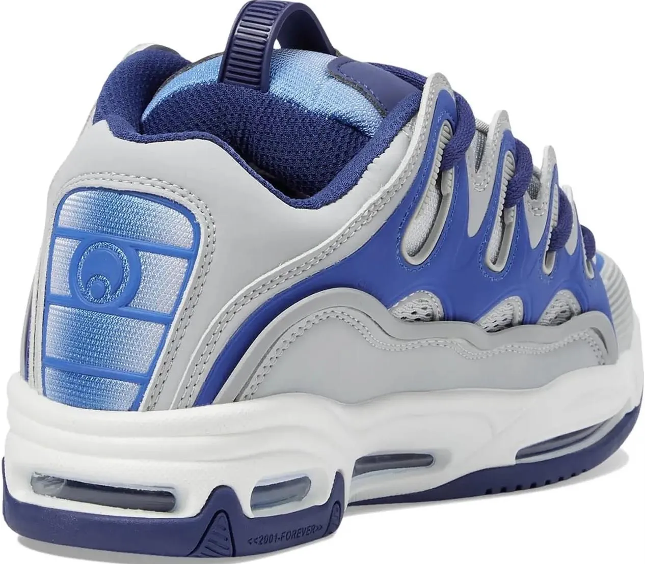 Osiris D3 2001 Grey Blue Black Mens Skate Trainers Shoes