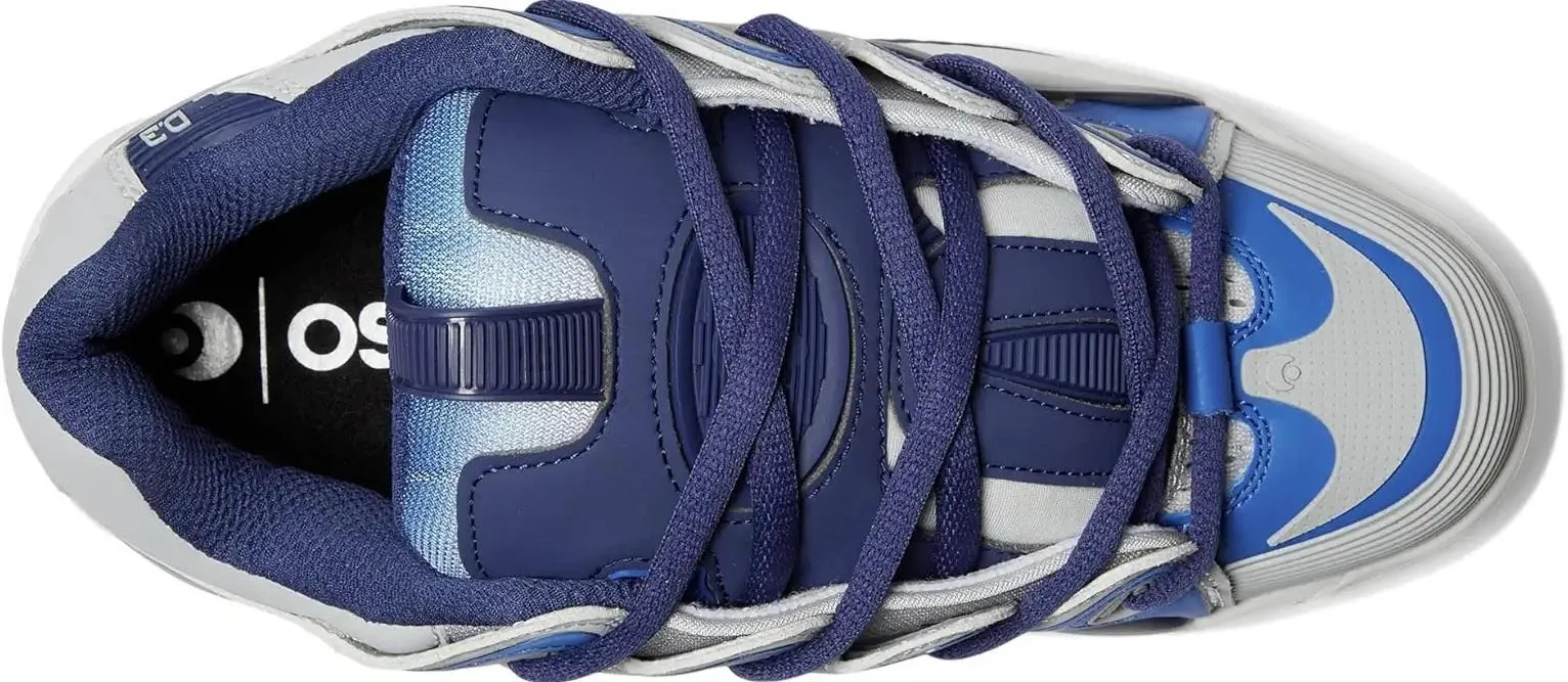 Osiris D3 2001 Grey Blue Black Mens Skate Trainers Shoes