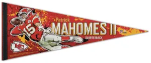 Patrick Mahomes "Super Hero" Kansas City Chiefs NFL Action Premium Felt Collector's PENNANT - Wincraft