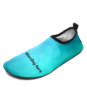Personalized Name Sneaker Shoes, AQUA-210527007