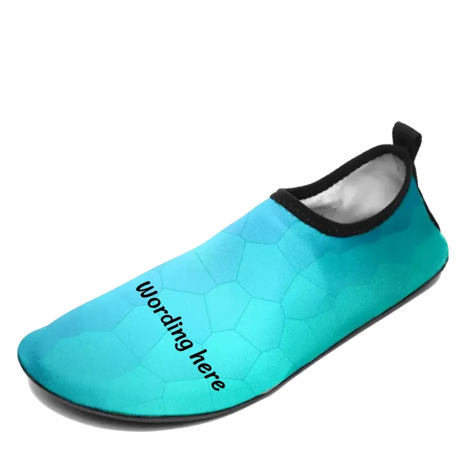Personalized Name Sneaker Shoes, AQUA-210527007