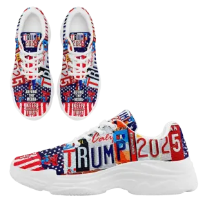 Personalized Trump 2025, Custom Trendy Chunky Shoes, Breathable Unisex Shoes