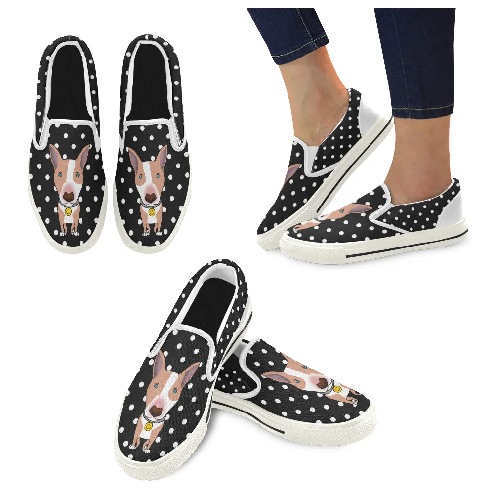 Polka-Dot Slip-on Skate shoes - Red dog