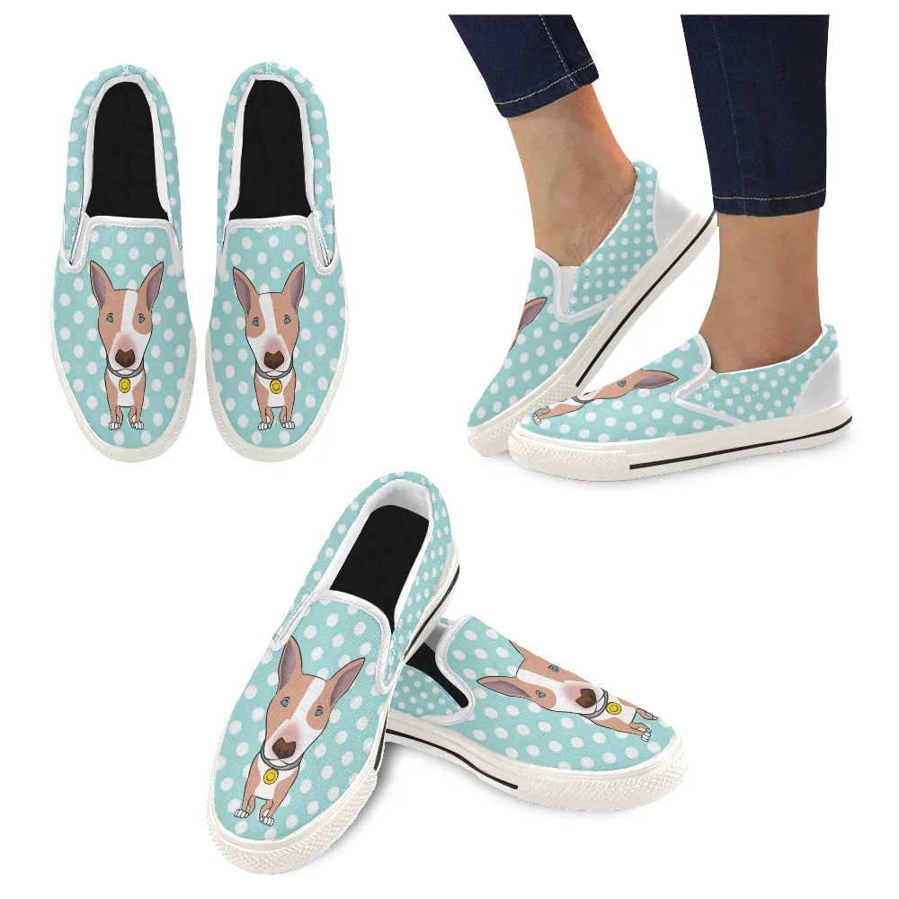 Polka-Dot Slip-on Skate shoes - Red dog