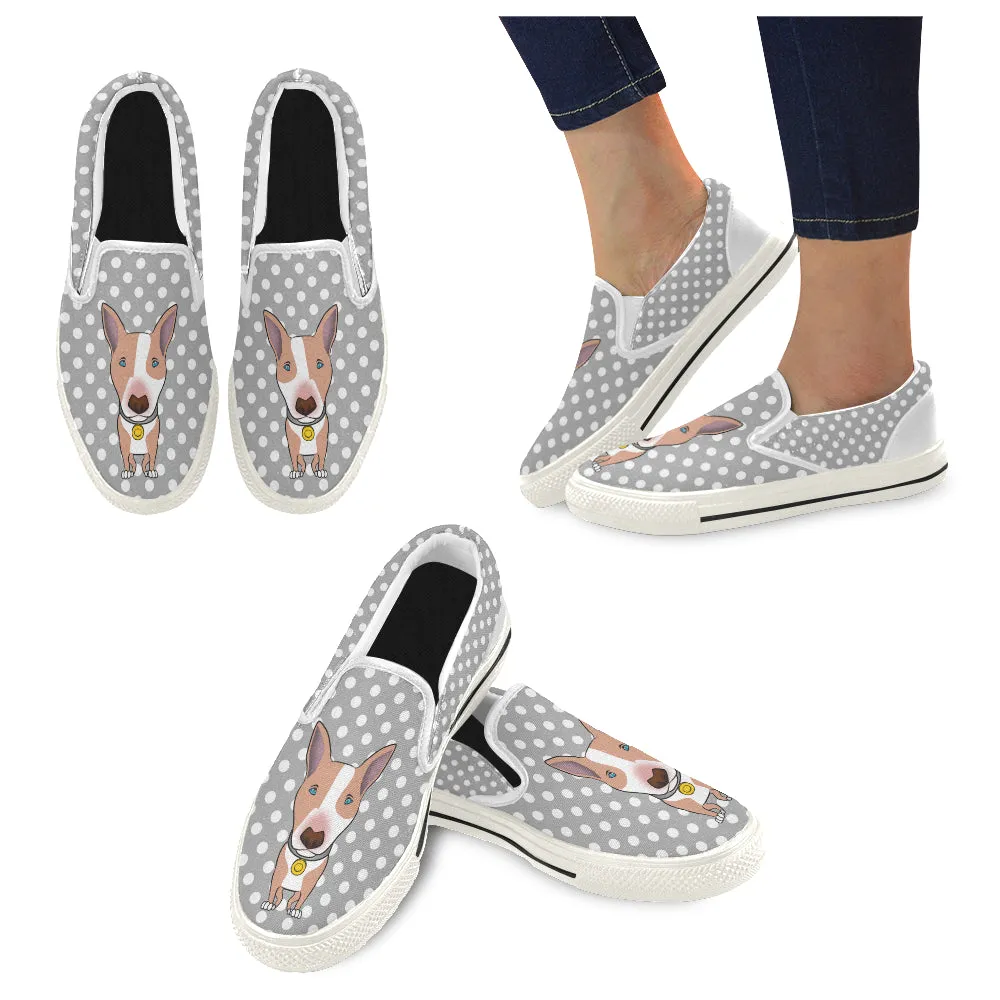 Polka-Dot Slip-on Skate shoes - Red dog
