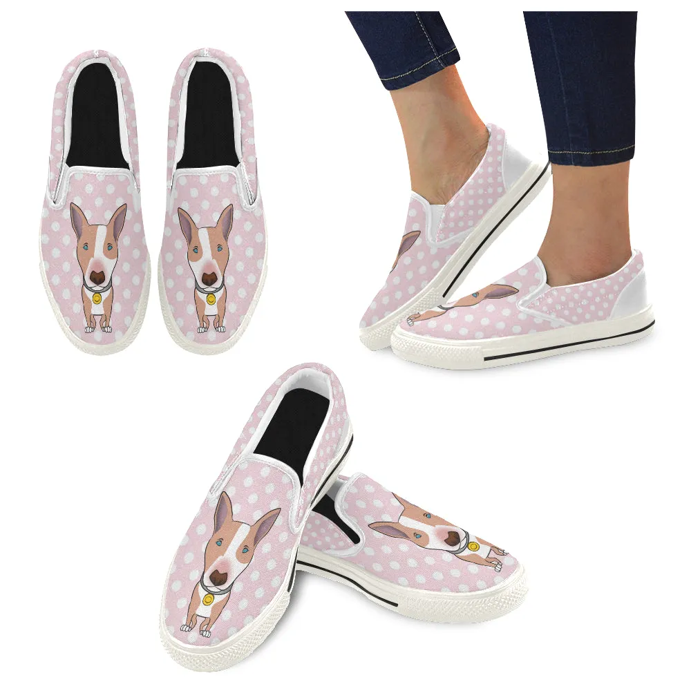 Polka-Dot Slip-on Skate shoes - Red dog