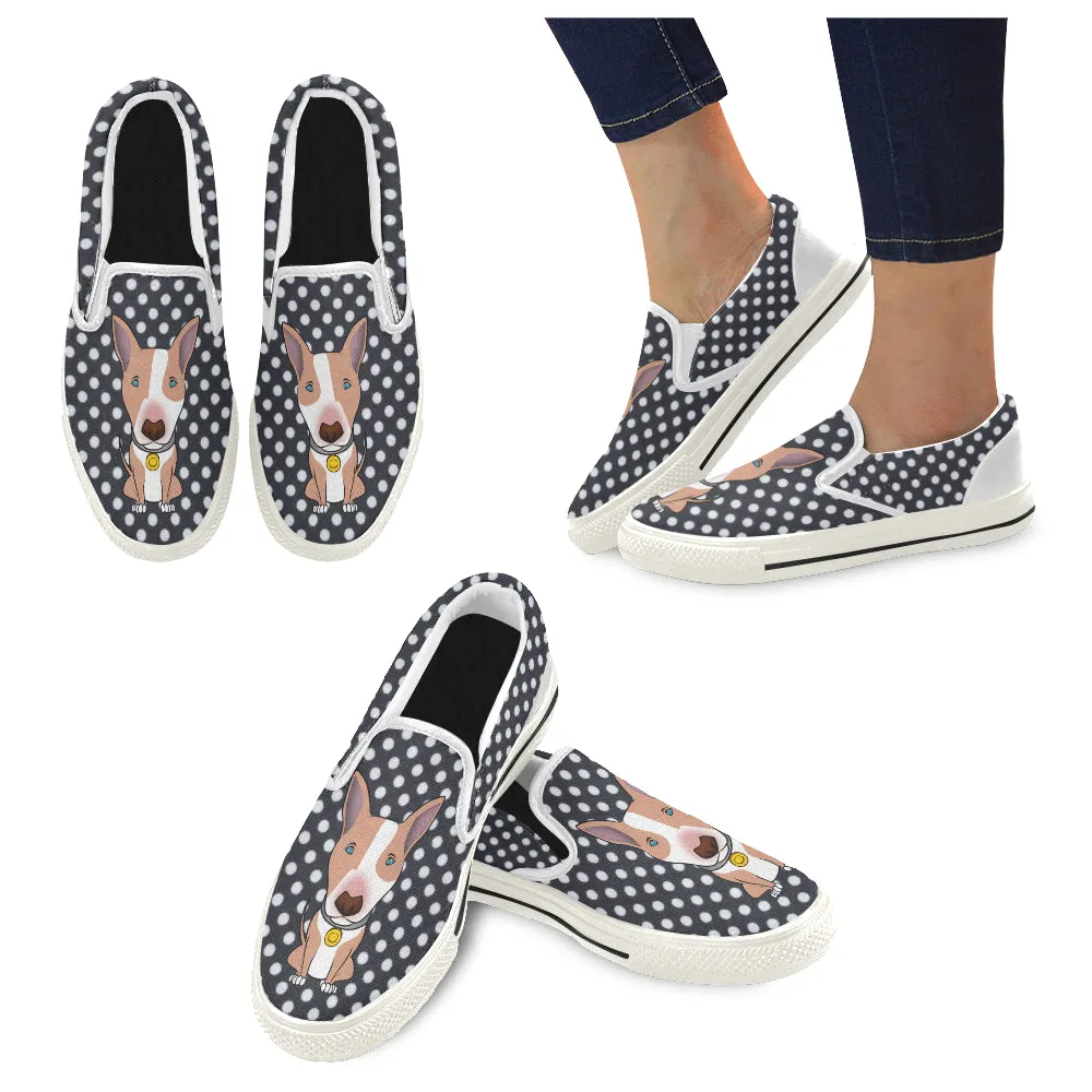 Polka-Dot Slip-on Skate shoes - Red dog