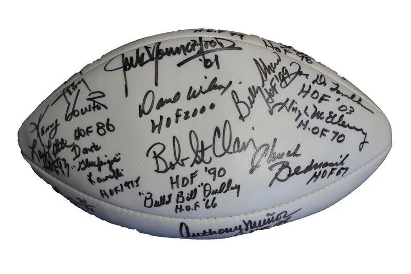 Pro Football Hall of Fame Enshrinee Golf Classic X Autographed Football