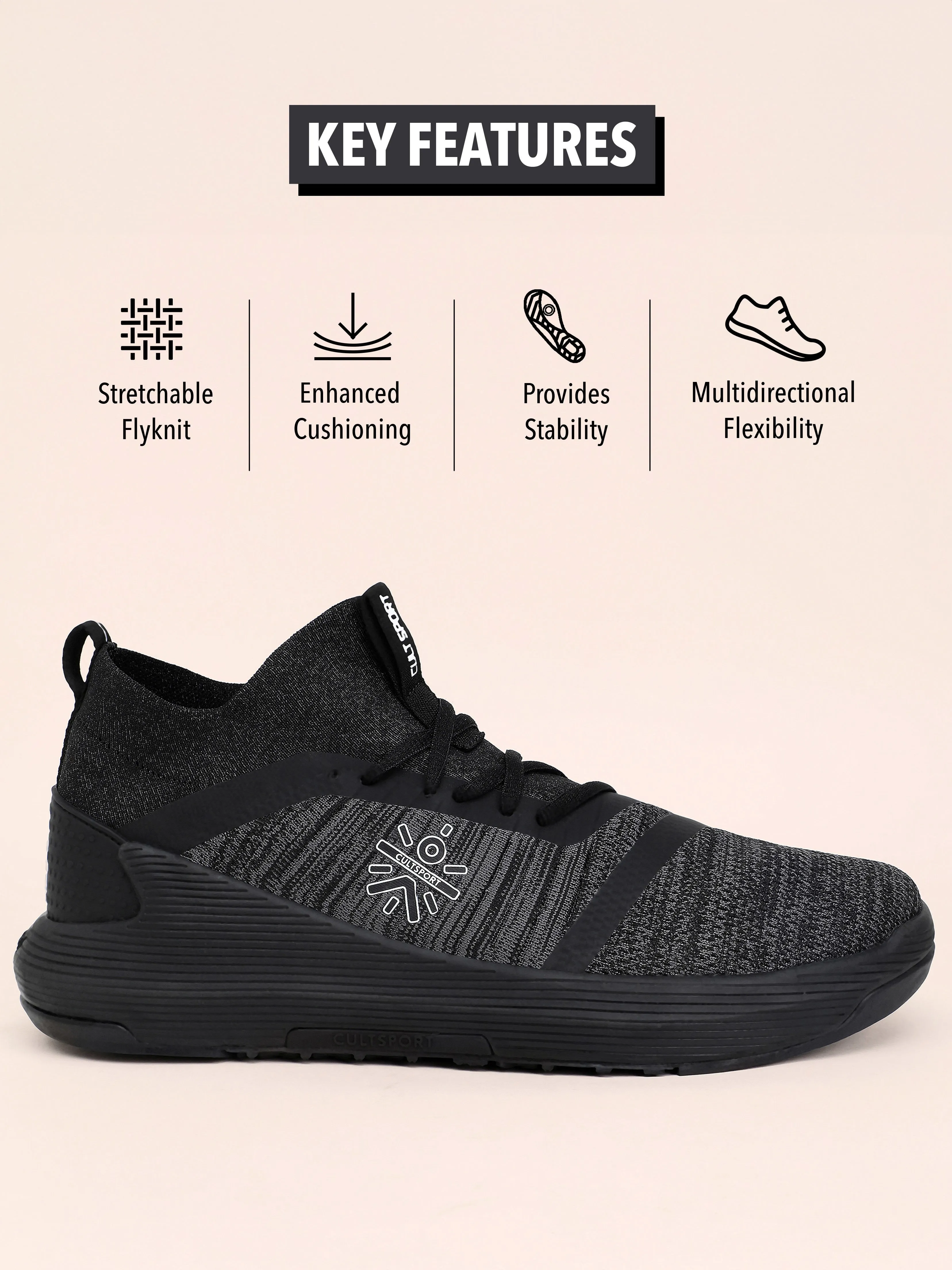 Pro-Train Men Training Shoes - Grey/Black