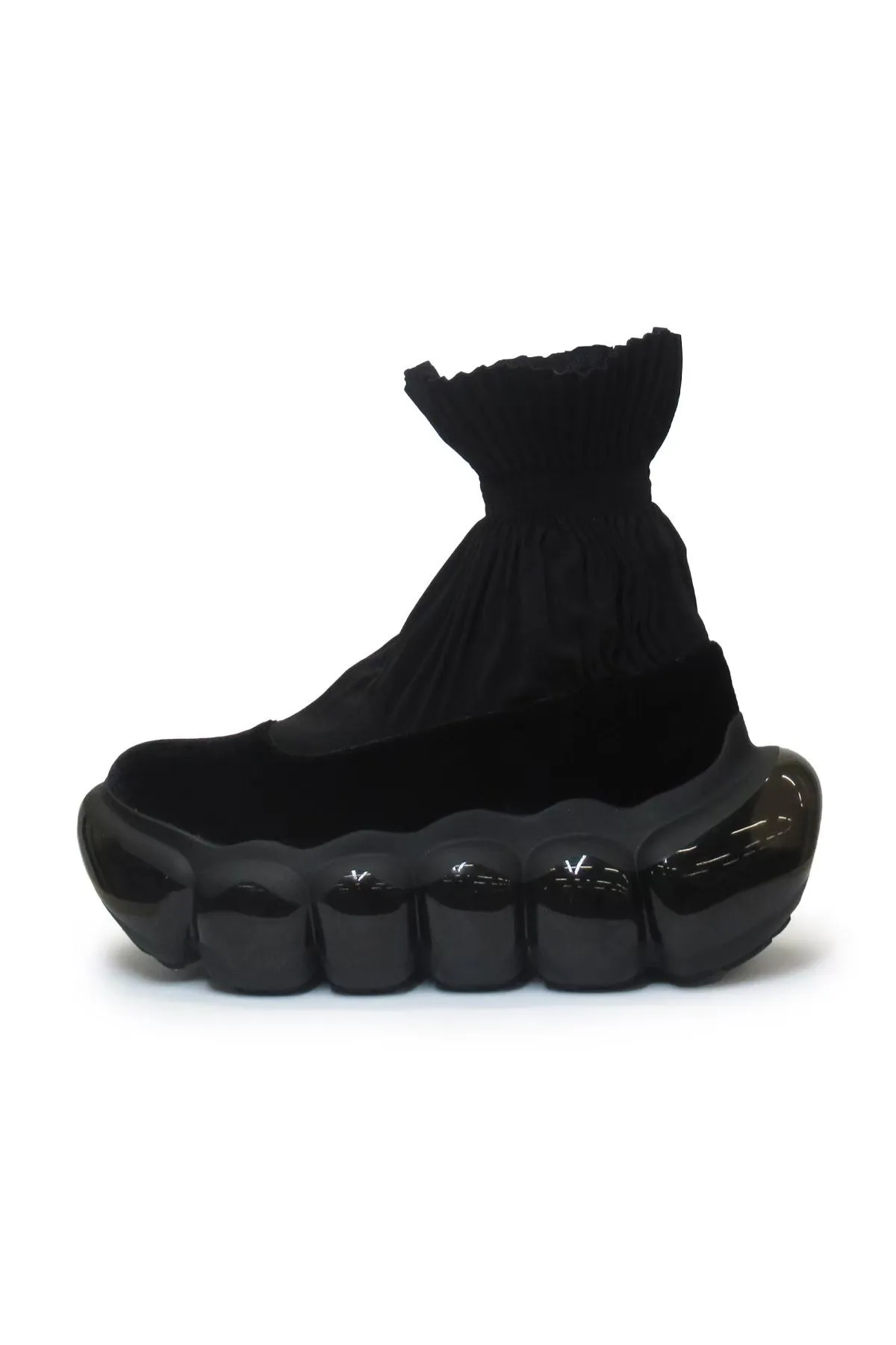 "Jewelry" Bubble Pleats / Black