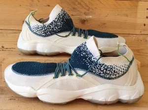 Reebok DMX Fusion HC Low Textile Trainers UK10.5/US11.5/EU45 CM9623 White/Teal
