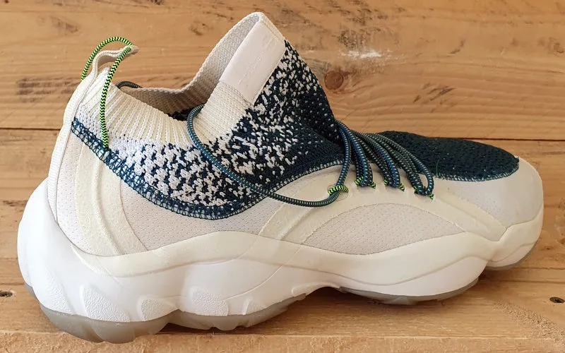 Reebok DMX Fusion HC Low Textile Trainers UK10.5/US11.5/EU45 CM9623 White/Teal