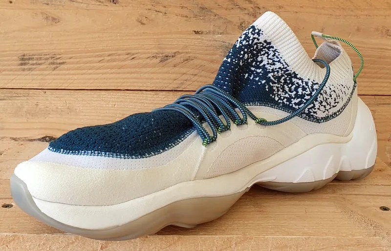 Reebok DMX Fusion HC Low Textile Trainers UK10.5/US11.5/EU45 CM9623 White/Teal