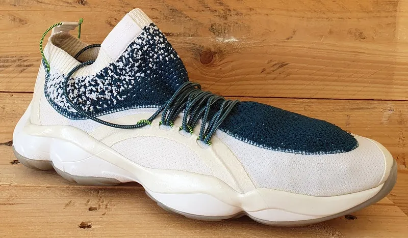Reebok DMX Fusion HC Low Textile Trainers UK10.5/US11.5/EU45 CM9623 White/Teal