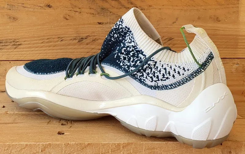 Reebok DMX Fusion HC Low Textile Trainers UK10.5/US11.5/EU45 CM9623 White/Teal
