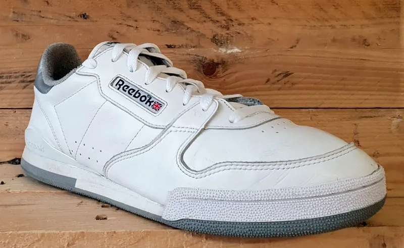 Reebok Phase 1 MU Low Leather Trainers UK10/US11/EU44.5 R608 PVN White/Silver