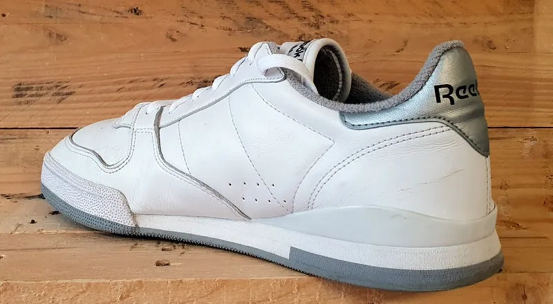 Reebok Phase 1 MU Low Leather Trainers UK10/US11/EU44.5 R608 PVN White/Silver