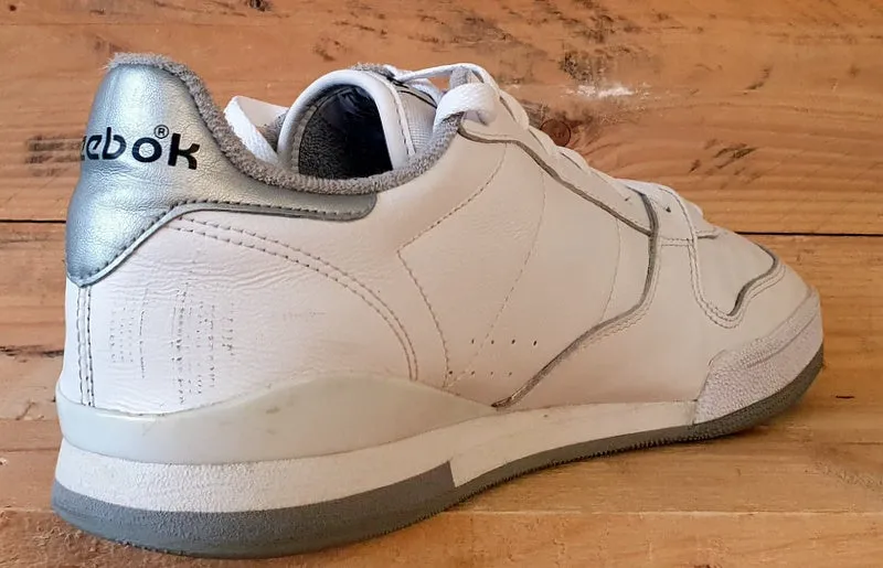 Reebok Phase 1 MU Low Leather Trainers UK10/US11/EU44.5 R608 PVN White/Silver
