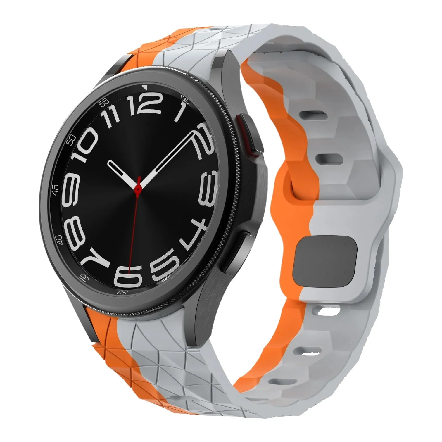 Shinola 22mm Range compatible Silicone Football Pattern Watch Straps