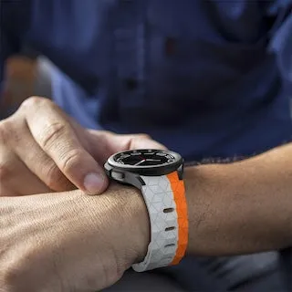 Shinola 22mm Range compatible Silicone Football Pattern Watch Straps
