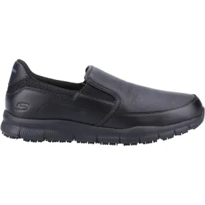Skechers Mens Nampa Groton Occupational Shoes - Black