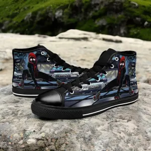 Spider Man Miles Morales Shoes High Top Sneakers for Kids and Adults