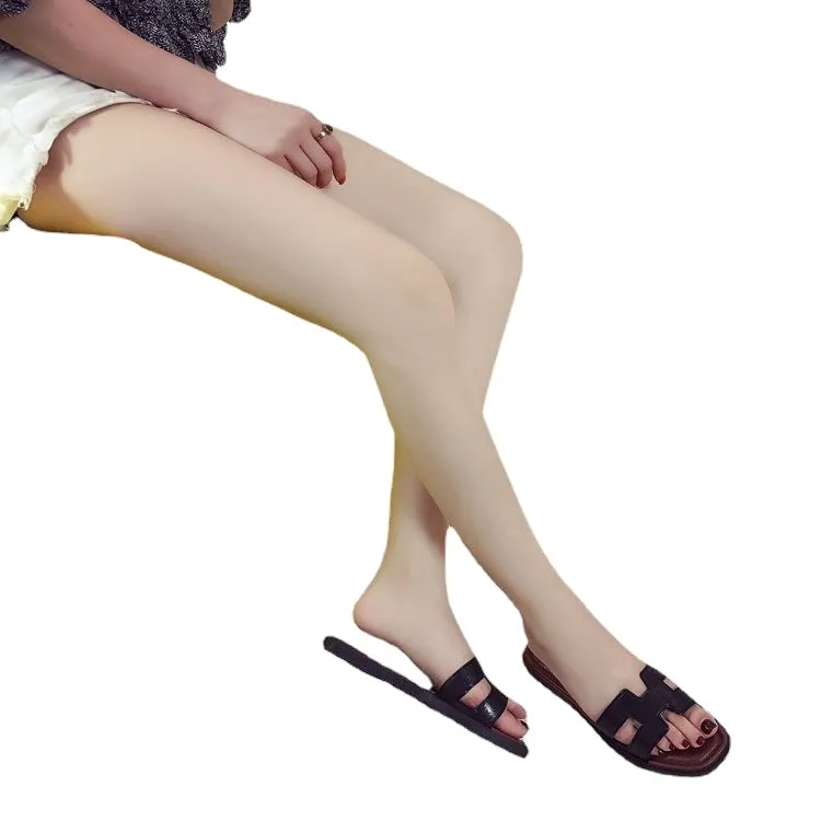 Summer new style sandals for women, fashionable outer wear, Korean version, flat soft bottom, one-line women's sandals, outdoor slippers