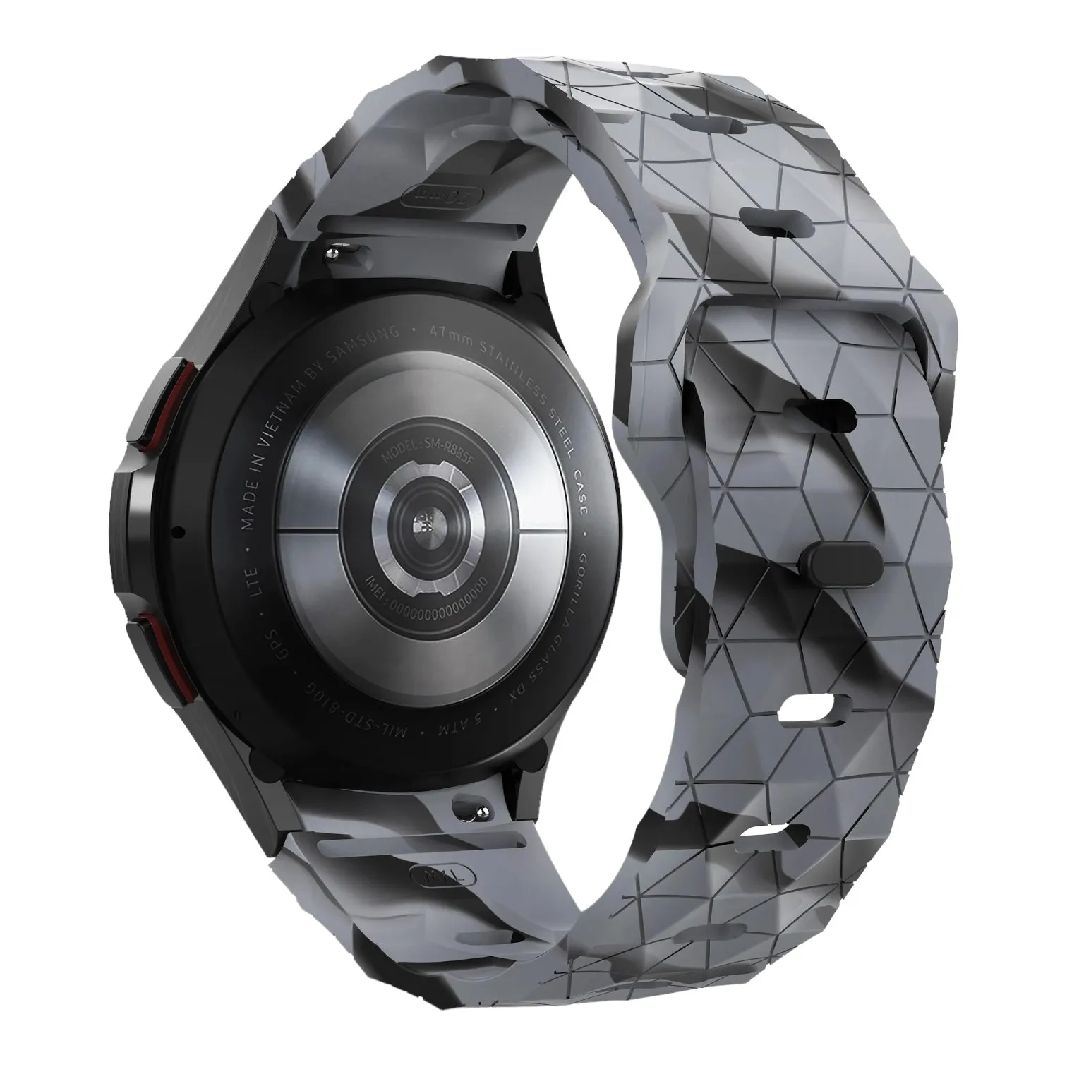 Suunto Vertical compatible Silicone Football Pattern Watch Straps