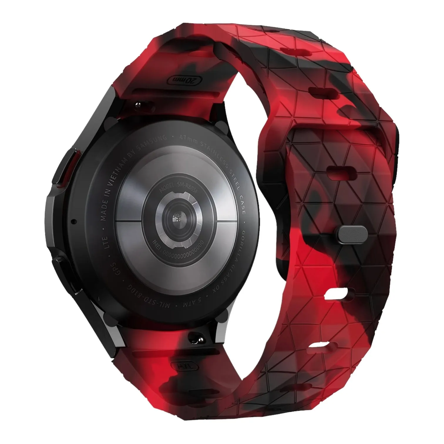 Suunto Vertical compatible Silicone Football Pattern Watch Straps