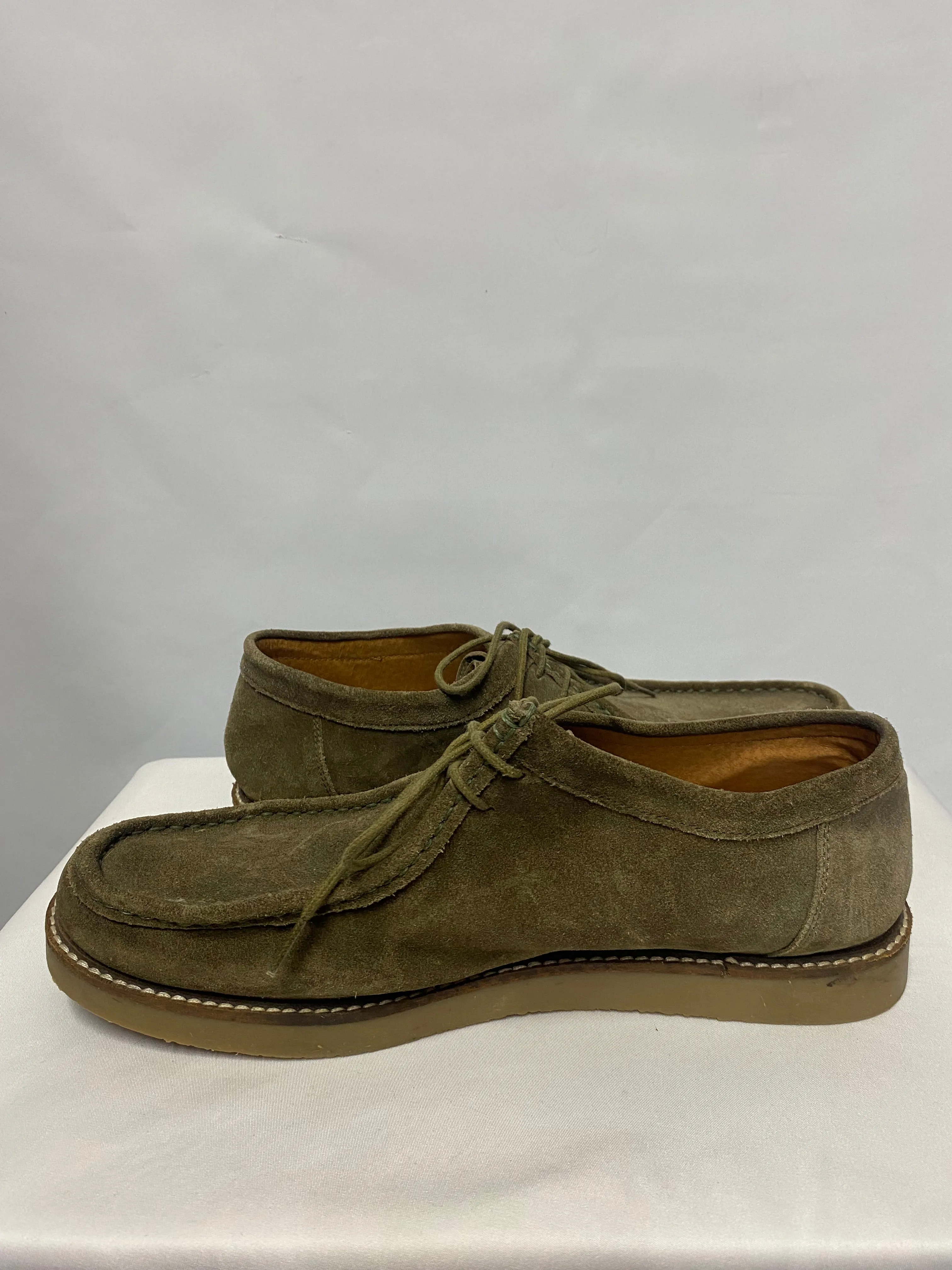Topman Khaki Green Suede Wallabee Shoes 44/9