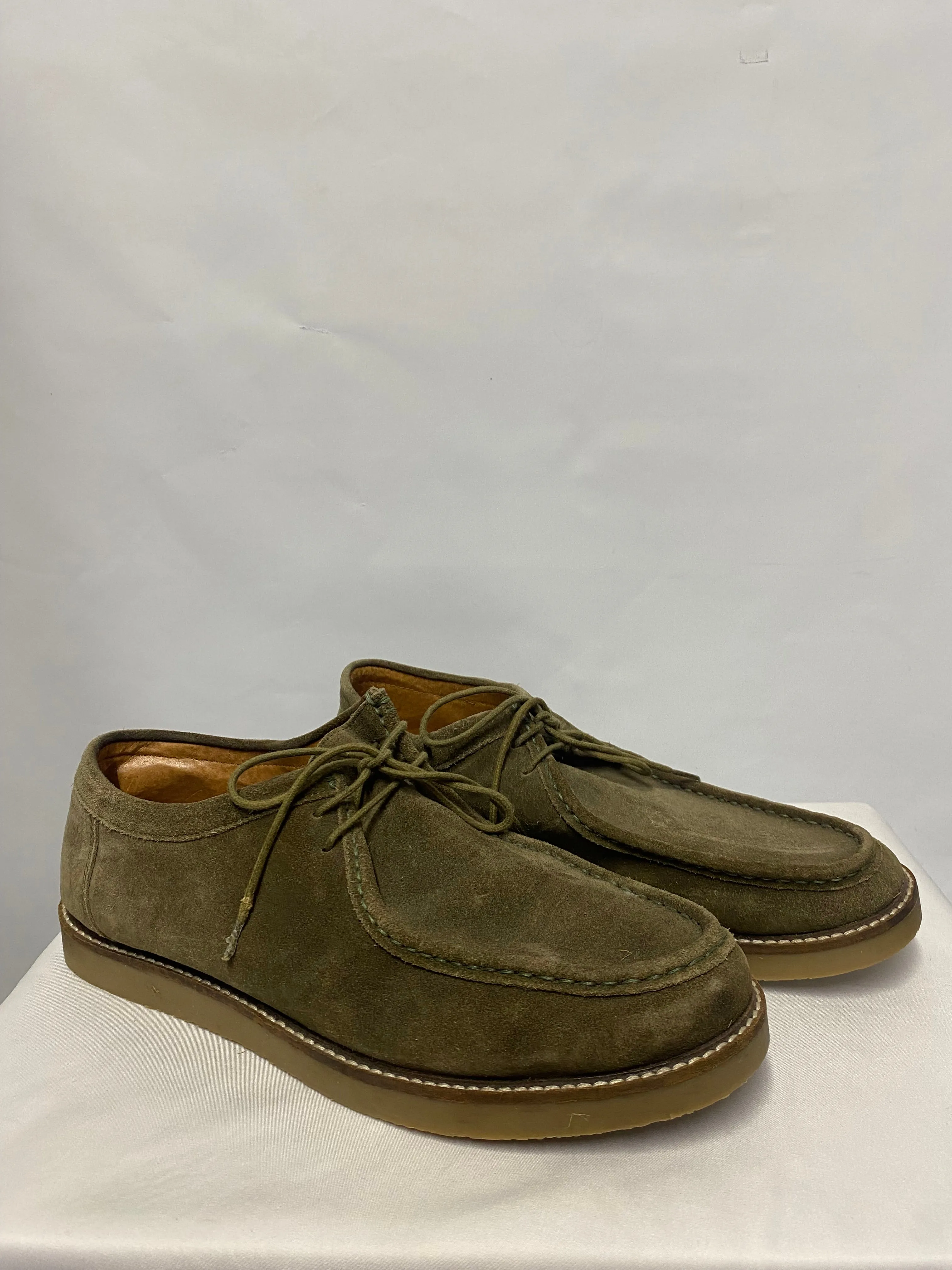 Topman Khaki Green Suede Wallabee Shoes 44/9