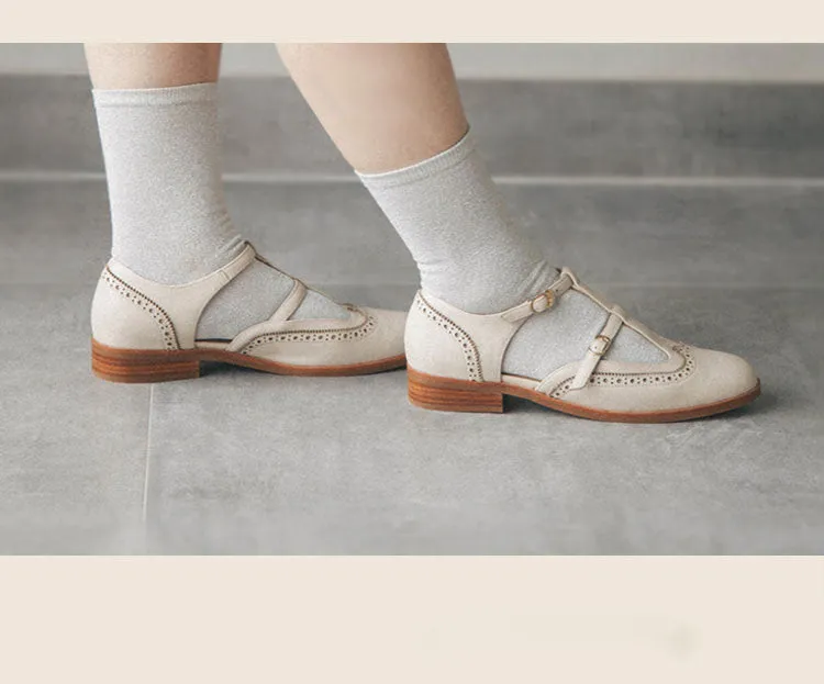 Vintage Brock T-strap Mary Jane Shoes