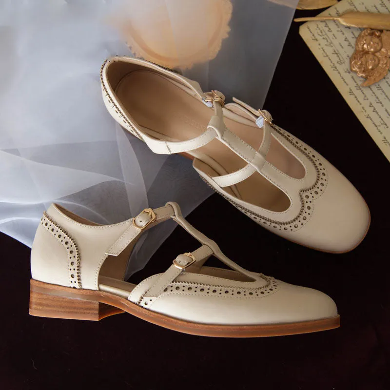 Vintage Brock T-strap Mary Jane Shoes
