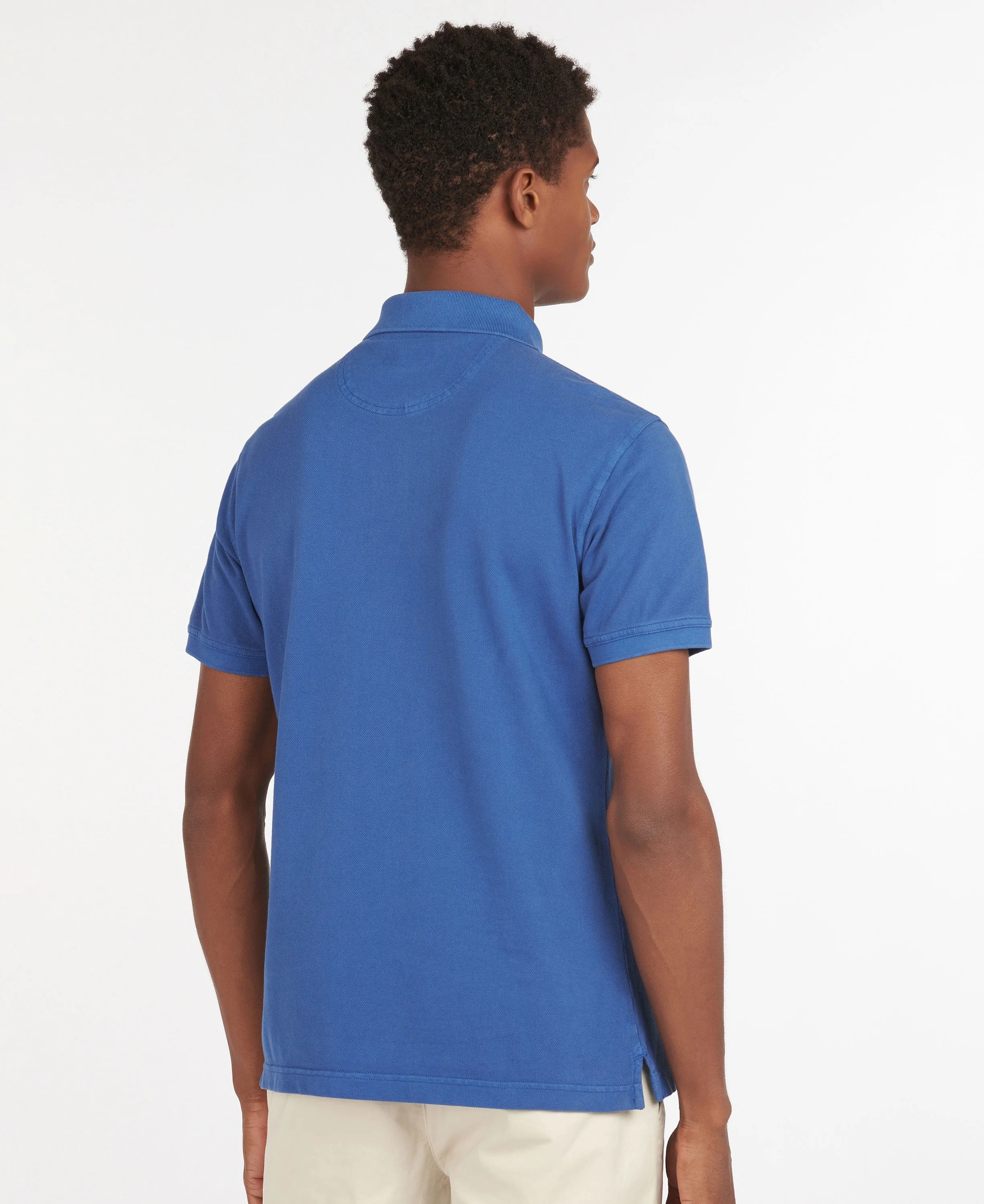 Washed Sports Polo Shirt - Marine Blue