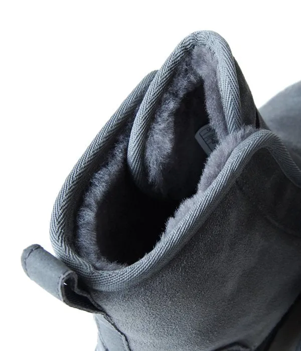 White Mountaineering/WM × UGG EMBROIDERED FRONT GORE BOOTS MENS (GRAY)