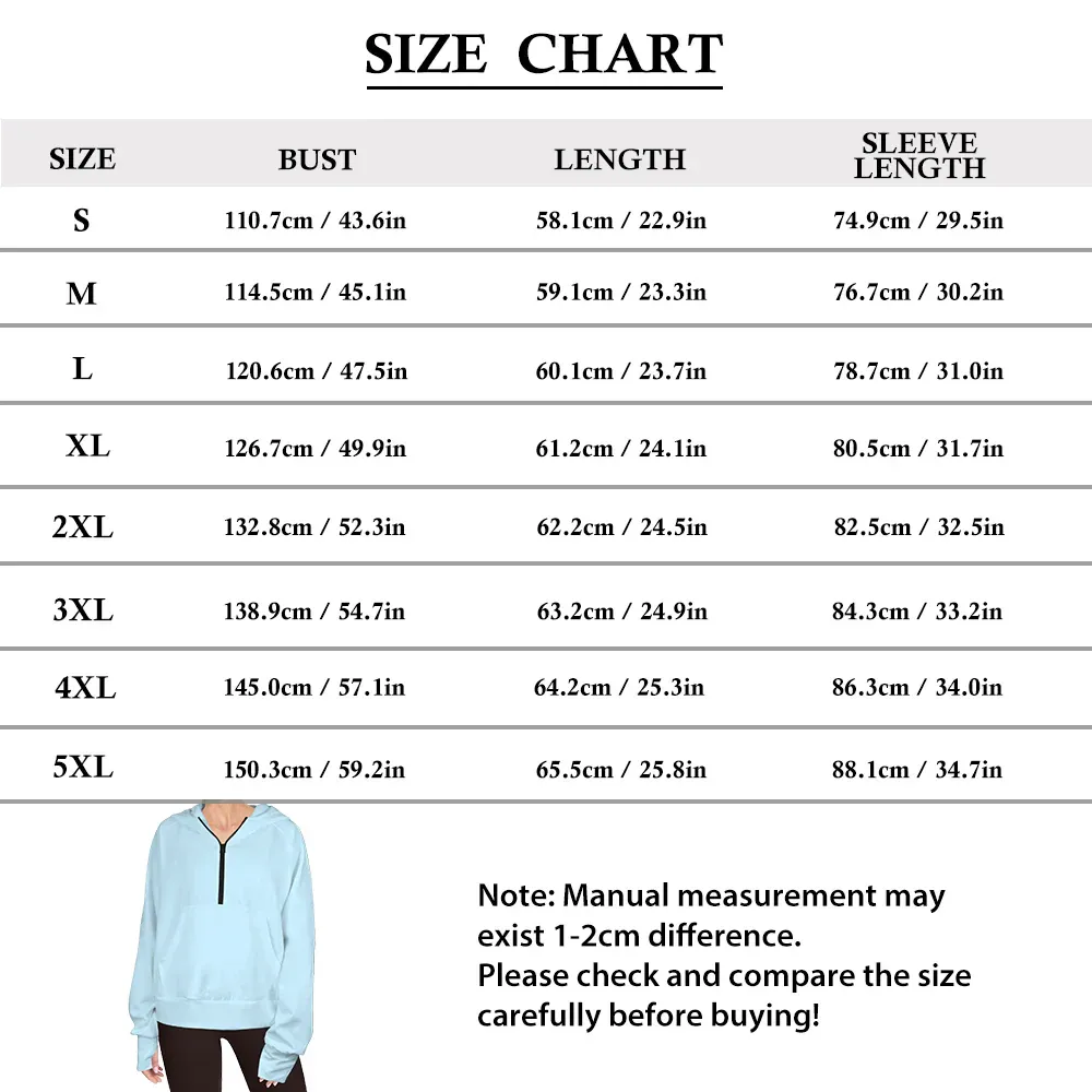 Women's Half Zip Cropped Hoodies Custom Face Christmas Snowman Fleece Athletic Pullover Hoodies with Pockets Thumb Hole