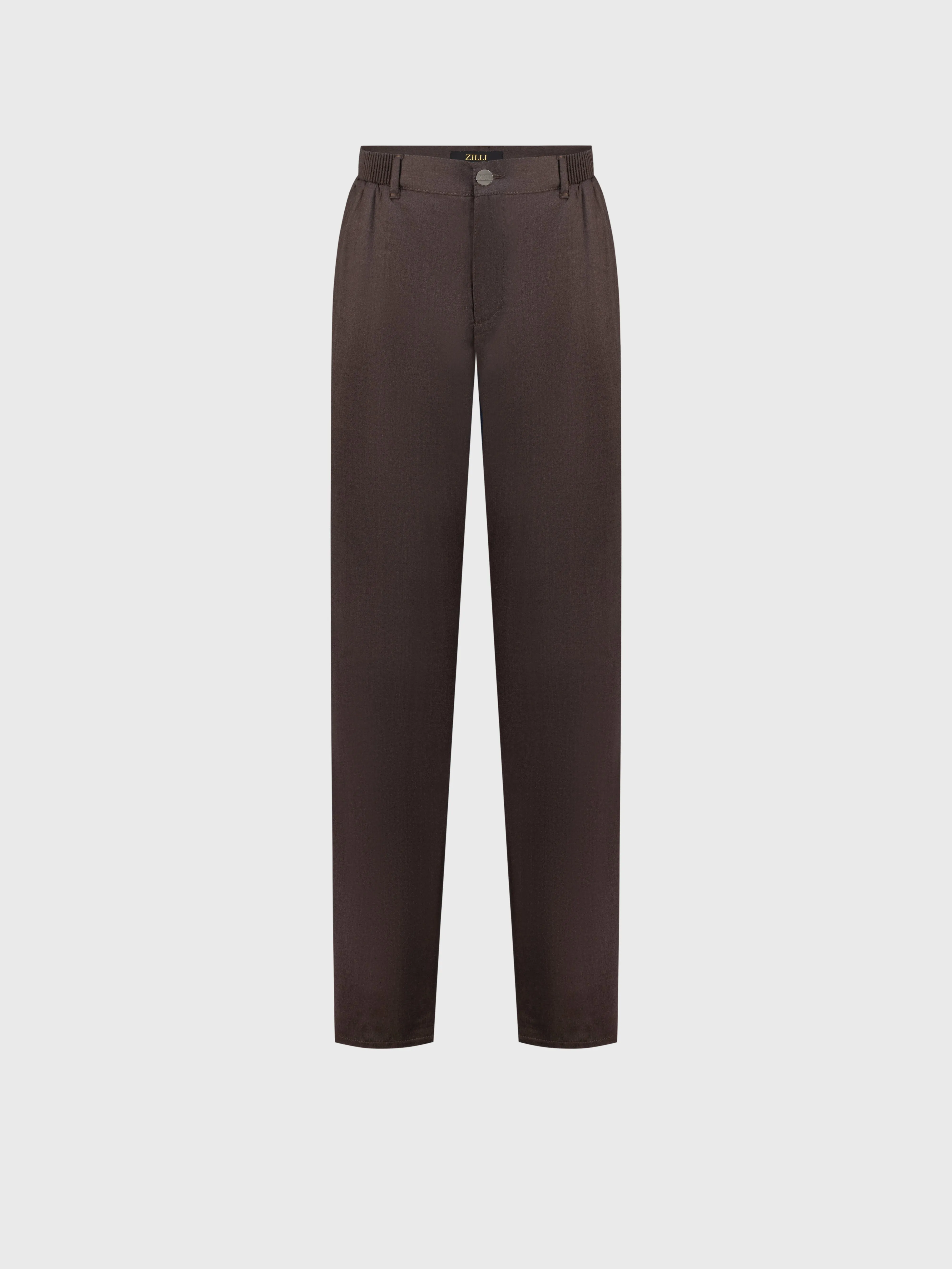 Wool Trousers Brown