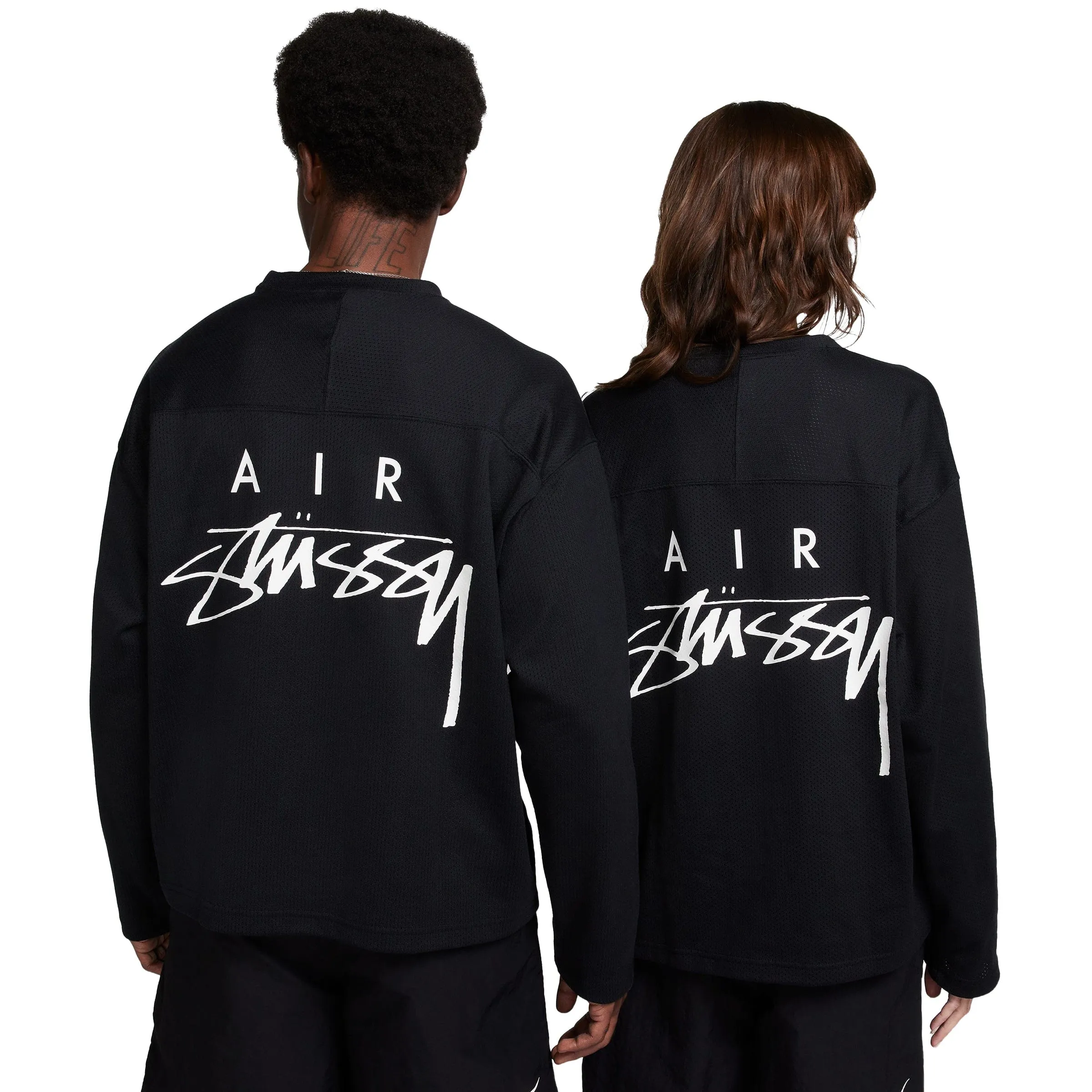 X STUSSY LONG SLEEVE MESH JERSEY