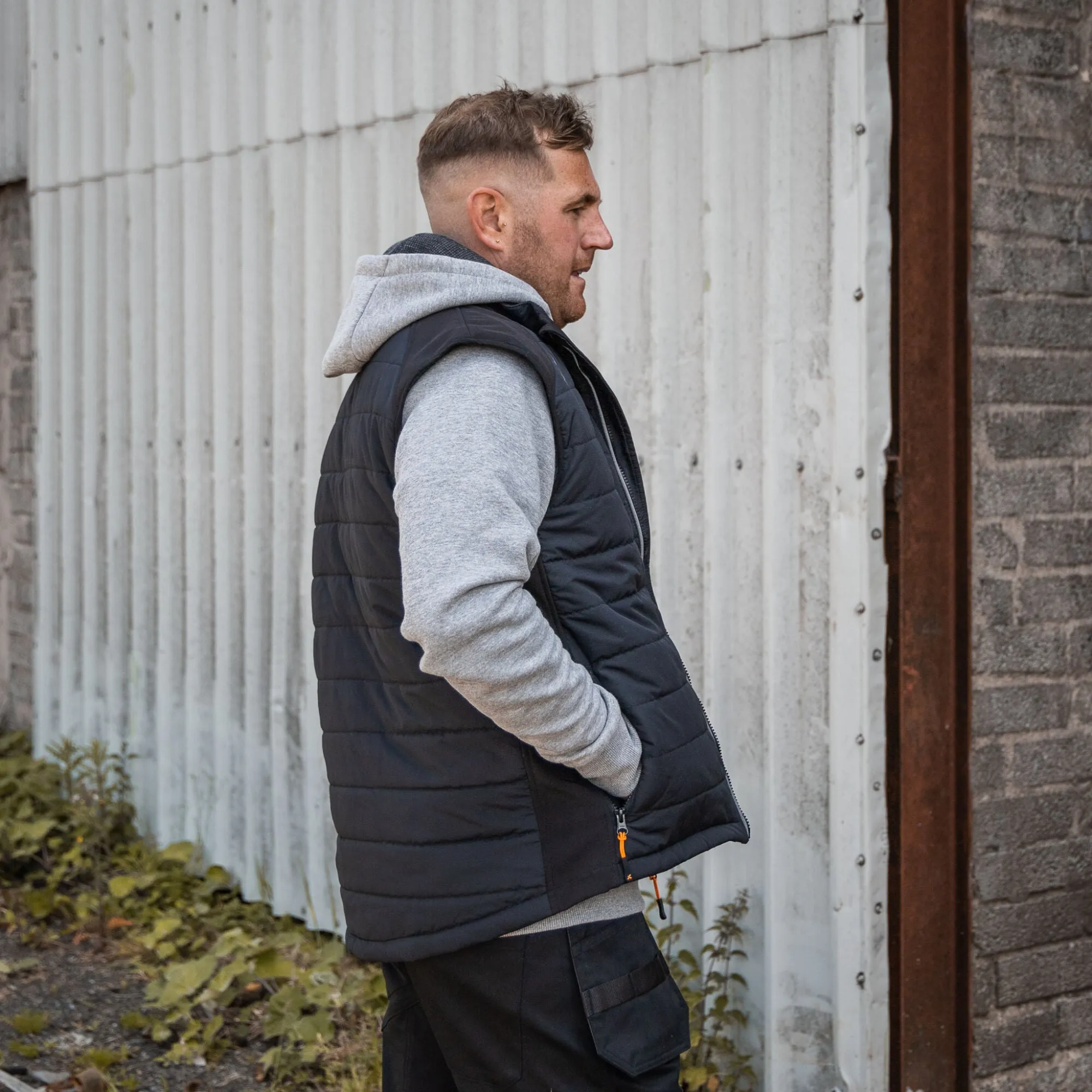Xpert Pro Rip-Stop Panelled Bodywarmer Black